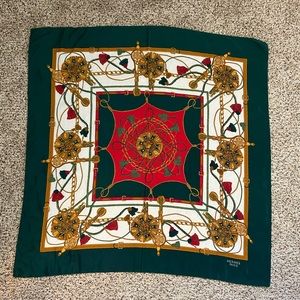 Vintage French Silk Scarf